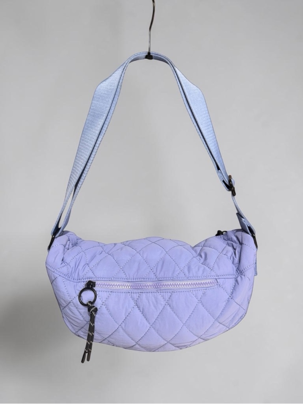 Street Level Quilted Lavender Adjustable Strap Crossbody or Shoulder Bag A2196
